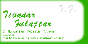 tivadar fulajtar business card